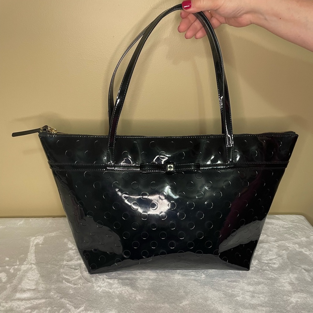 Kate Spade Black Patent Tote